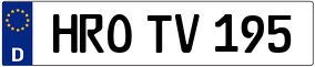 Trailer License Plate